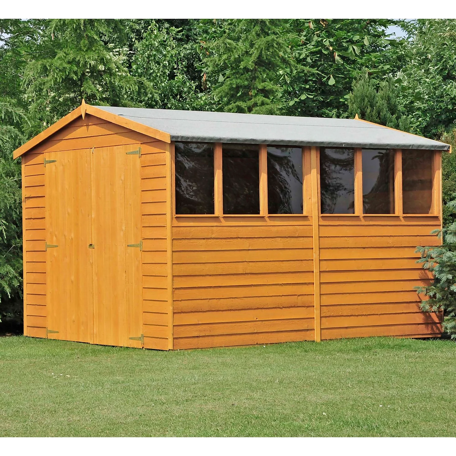 Shire 10 X 8ft Shed Overlap Double Door 4 Shire 10 X 8ft Shed Overlap Double Door - Image 2