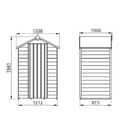 Forest 4 X 3ft Overlap Pressure Treated Apex Shed - No Window 18 Forest 4 X 3ft Overlap Pressure Treated Apex Shed - No Window -Westland Shop 13129465 4174964109468786
