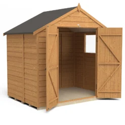 Forest Overlap Dip Treated 7x5ft Apex Shed - Double Door -Westland Shop 13129475 5934953458753448