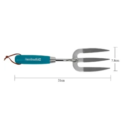 House Beautiful Stainless Steel Hand Fork With A Teal Painted Hardwood Handle -Westland Shop 13188707 1804928022202854