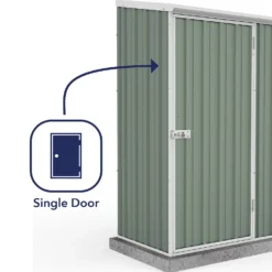Absco 5 X 3ft Space Saver Metal Pent Shed - Green -Westland Shop 13440828 1604929164292885