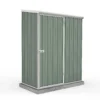 Absco 5 X 3ft Space Saver Metal Pent Shed - Green -Westland Shop 13440828 8324929164016900