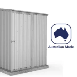 Absco 5 X 3ft Space Saver Metal Pent Shed - Zinc -Westland Shop 13440830 1484929164490684