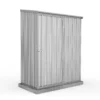 Absco 5 X 3ft Space Saver Metal Pent Shed - Zinc -Westland Shop 13440830 3394929163991895