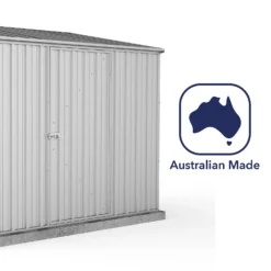 Absco 7.5 X 5ft Space Saver Metal Pent Shed - Zinc -Westland Shop 13440831 1574929185869425