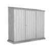 Absco 7.5 X 3ft Space Saver Metal Pent Shed - Zinc -Westland Shop 13440836 2395027360392542
