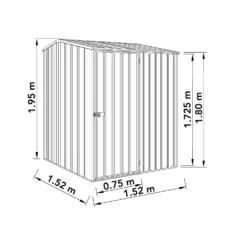 Absco 5 X 5ft Premier Reverse Apex - Dark Grey -Westland Shop 13440843 1524929165619473