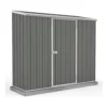 Absco 7.5 X 3ft Space Saver Metal Pent Shed - Grey -Westland Shop 13440845 7464929185406117