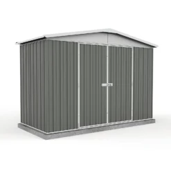 Absco 10 X 5ft Regent Metal Apex Shed - Grey