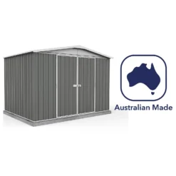 Absco 10 X 7ft Regent Metal Apex Shed - Grey -Westland Shop 13440855 1604931188682373