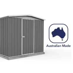 Absco 7.5 X7ft Regent Metal Apex Shed - Grey 17 Absco 7.5 X7ft Regent Metal Apex Shed - Grey -Westland Shop 13440858 1104929164493099