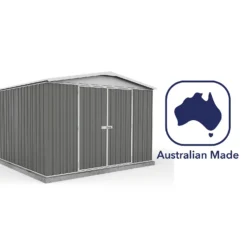 Absco 10 X 10ft Regent Metal Apex Shed - Grey -Westland Shop 13440859 1404929164457186