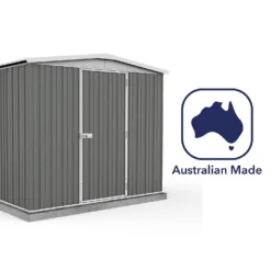 Absco 7.5 X 5ft Regent Metal Apex Shed - Grey -Westland Shop 13440860 1634929163906572