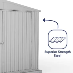 Absco 10 X 20ft Utility Workshop Apex Metal Shed - Zinc -Westland Shop 13440861 4764929163896414