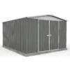 Absco 10x12ft Regent Metal Apex Shed - Grey -Westland Shop 13440862 1694929163464816