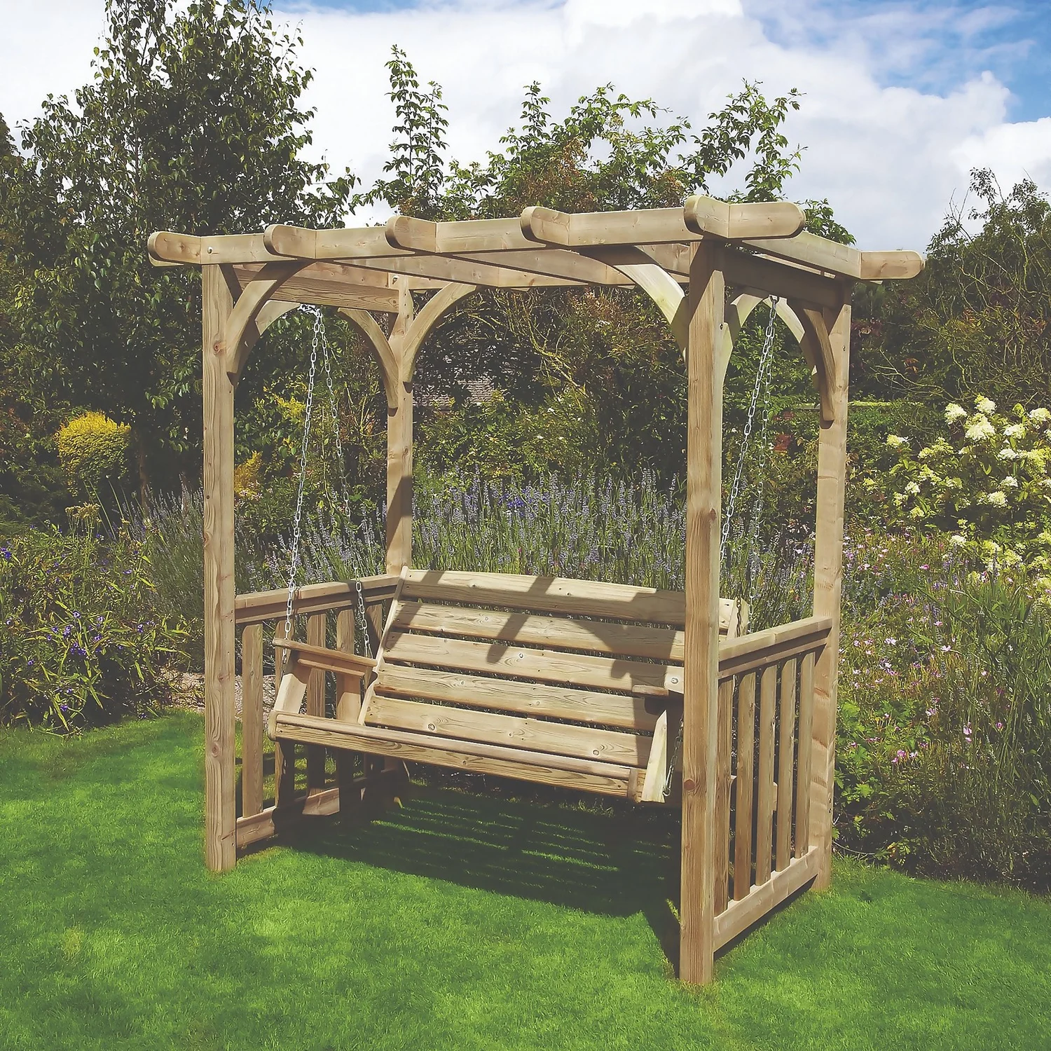 Anchor Fast FSC Milldale Swing Seat With Arbour 4 Anchor Fast FSC Milldale Swing Seat With Arbour - Image 2
