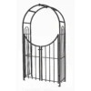 Panacea Arched Top Garden Steel Arch With Gate - Black 1 Panacea Arched Top Garden Steel Arch With Gate - Black -Westland Shop 13480855 1054931199737376