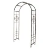 Panacea Quatrefoil Steel Garden Arch - Black 1 Panacea Quatrefoil Steel Garden Arch - Black -Westland Shop 13480863 2054931199791331
