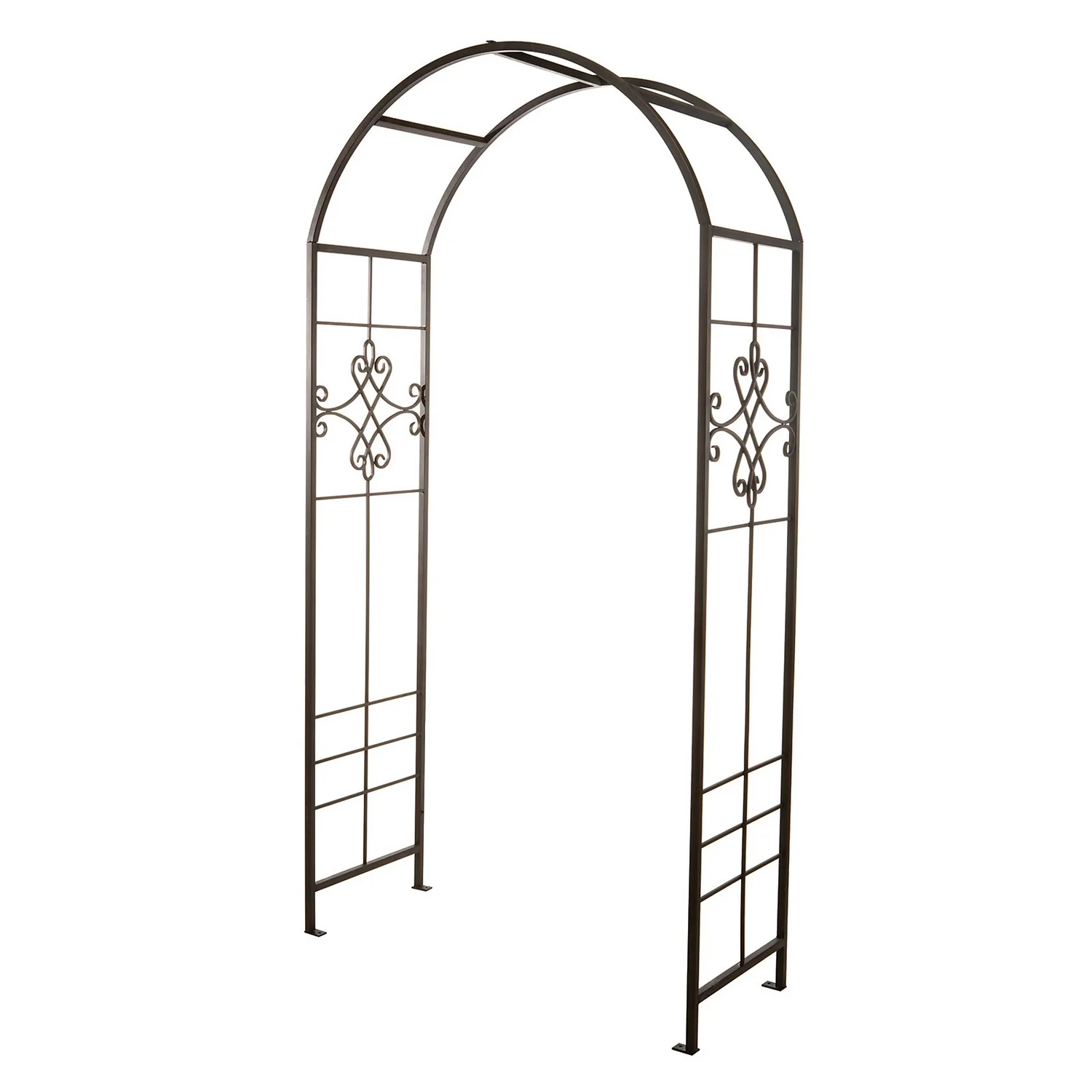Panacea Quatrefoil Steel Garden Arch - Black 3 Panacea Quatrefoil Steel Garden Arch - Black
