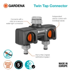 GARDENA Twin-Tap Hose Pipe Connector 11 GARDENA Twin-Tap Hose Pipe Connector -Westland Shop 13489627 8324920780905436