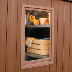 Keter Darwin Outdoor Apex Garden Storage Shed 6ft X 6ft - Brown -Westland Shop 13492315 1185036180577576