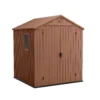 Keter Darwin Outdoor Apex Garden Storage Shed 6ft X 6ft - Brown -Westland Shop 13492315 6865036180291139