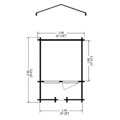 Shire 7 X 7ft Maulden Log Cabin - Including Installation -Westland Shop 13505217 1714931993564877