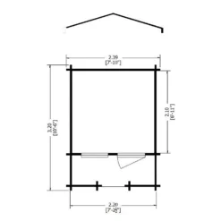 Shire 8 X 8ft Maulden Log Cabin - Including Installation -Westland Shop 13505219 1044931994224682