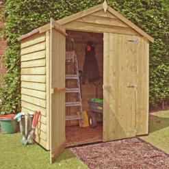 Shire 4 X 6ft Double Door Overlap Garden Shed With No Windows -Westland Shop 13505225 5284926477728220