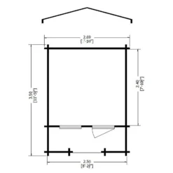 Shire 9 X 9ft Maulden Log Cabin - Including Installation -Westland Shop 13505227 5814931994943701
