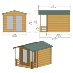 Shire 9 X 9ft Maulden Log Cabin - Including Installation -Westland Shop 13505227 8164931994843933