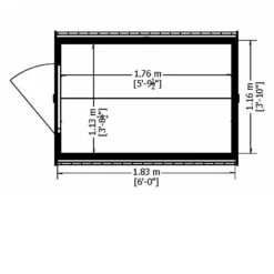 Shire 6 X 4ft Pressure Treated Overlap Garden Shed -Westland Shop 13505232 1014933761920055