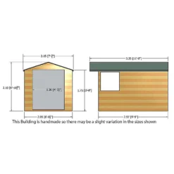 Shire 7 X 10ft Guernsey Double Door Garden Shed - Including Installation -Westland Shop 13505247 1064926475405413
