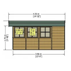 Shire 7 X 13ft Jersey Double Door Garden Shed -Westland Shop 13505249 7554926470085843
