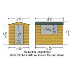Shire 8 X 6ft Lewis Garden Shed -Westland Shop 13505254 8314926492411903