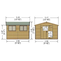 Shire 10 X 10ft Garden Workshop -Westland Shop 13505260 1924931996681385