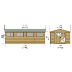 Shire 10 X 20ft Garden Workshop - Including Installation 16 Shire 10 X 20ft Garden Workshop - Including Installation -Westland Shop 13505268 1784931993888613