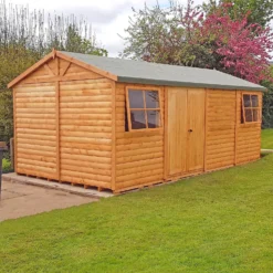 Shire 12 X 24ft Mammoth Double Door Garden Shed - Including Installation -Westland Shop 13505271 2334931993982915