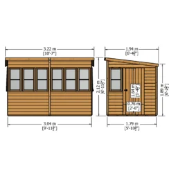 Shire 10 X 6ft Sun Pent Shed 14 Shire 10 X 6ft Sun Pent Shed -Westland Shop 13505289 4854933735330746