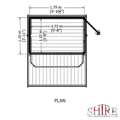 Shire 6 X 4ft Wooden Garden Bar - Including Installation -Westland Shop 13505297 1254931991837642