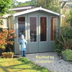Shire 7 X 7ft Parham Double Door Summerhouse - Including Installation -Westland Shop 13505299 1054931996065767