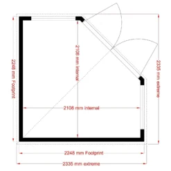 Shire 8 X 8ft Barclay Summerhouse - Including Installation -Westland Shop 13505303 2114931995840950