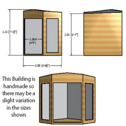Shire 7 X 7ft Barclay Summerhouse - Including Installation -Westland Shop 13505305 1424931992806120