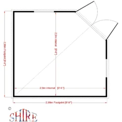 Shire 10 X 10ft Barclay Summerhouse 16 Shire 10 X 10ft Barclay Summerhouse -Westland Shop 13505306 9364931993819721