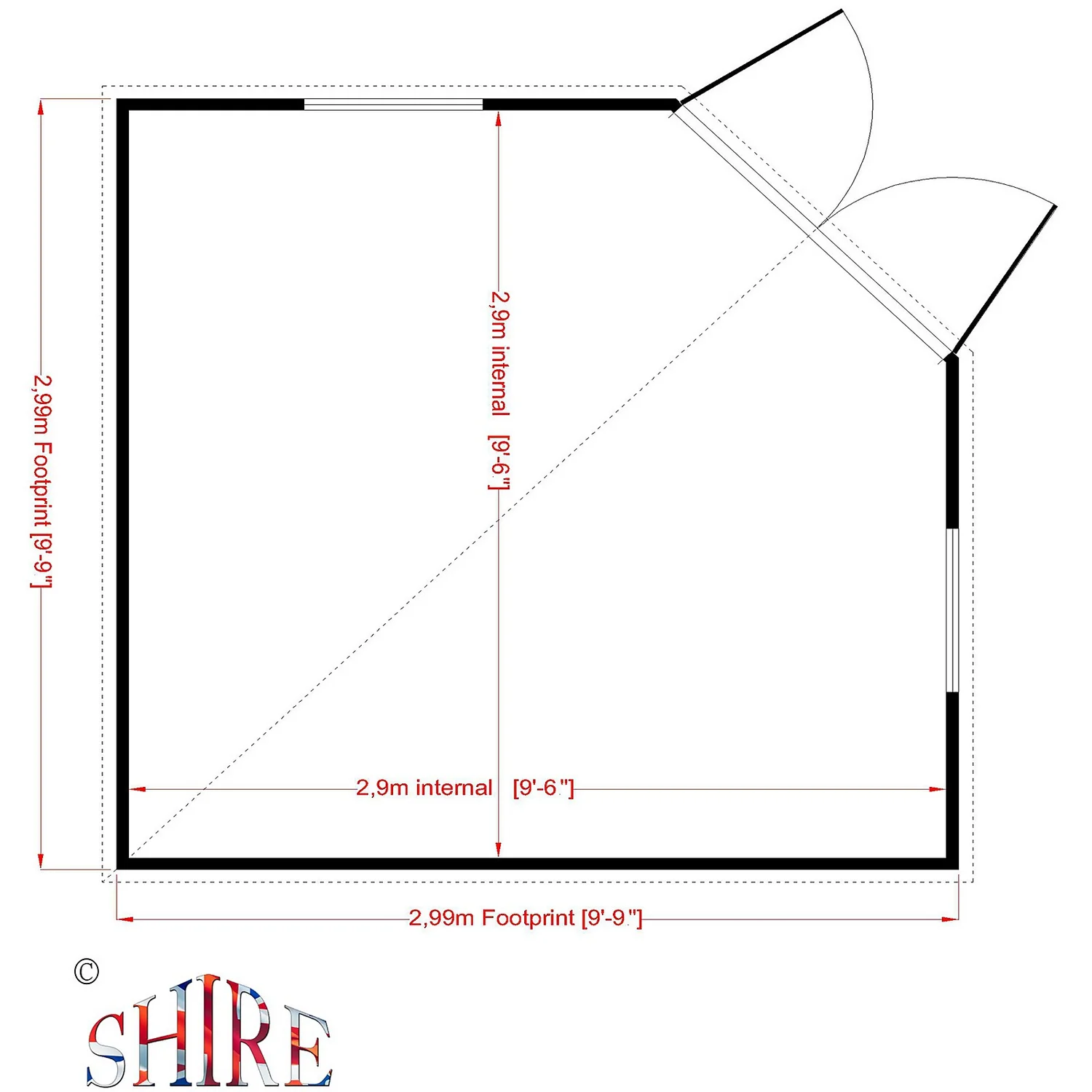 Shire 10 X 10ft Barclay Summerhouse 7 Shire 10 X 10ft Barclay Summerhouse - Image 5