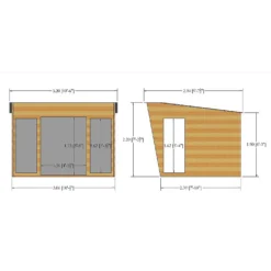 Shire 10 X 8ft Highclere Double Door Summerhouse -Westland Shop 13505313 9764933734240501