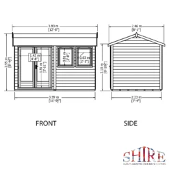 Shire 12 X 7ft Double Door Garden Office - Including Installation -Westland Shop 13505326 5964931200245246