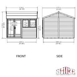 Shire 10 X 10ft Double Door Garden Office -Westland Shop 13505328 1544931200343445