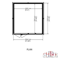 Shire 10 X 10ft Double Door Garden Office -Westland Shop 13505328 1914931200376775