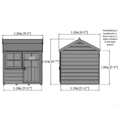 Shire 4 X 4ft Bunny Kids Wooden Playhouse -Westland Shop 13505334 1684931995777515